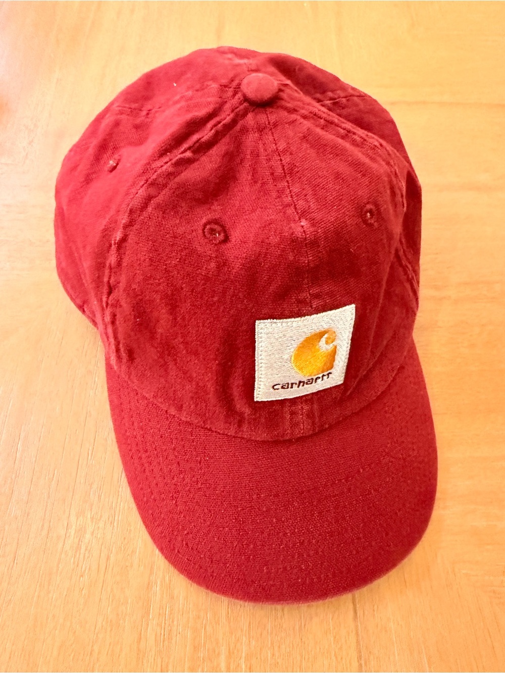 Carhartt Maroon Logo Baseball Cap